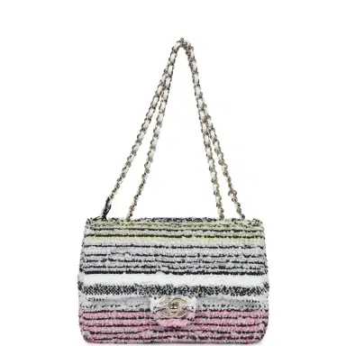 Chanel Chanel Small Classic Flap White Multicolor Sequin Light Gold Hardware | Thumbnail 7 Chanel Chanel Small Classic Flap White Multicolor Sequin Light Gold Hardware | Thumbnail 7