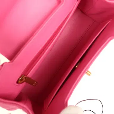 Chanel Chanel Small Kelly Dark Pink Jersey Brushed Gold Hardware | Thumbnail 8 Chanel Chanel Small Kelly Dark Pink Jersey Brushed Gold Hardware | Thumbnail 8
