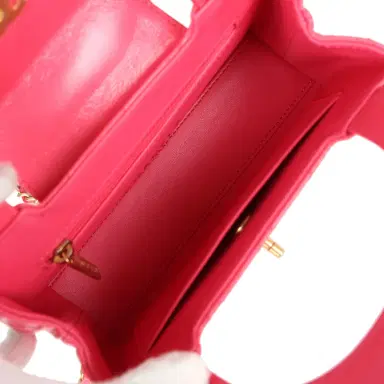 Chanel Chanel Small Kelly Shopper Dark Pink Shiny Aged Calfskin Brushed Gold Hardware | Thumbnail 8 Chanel Chanel Small Kelly Shopper Dark Pink Shiny Aged Calfskin Brushed Gold Hardware | Thumbnail 8