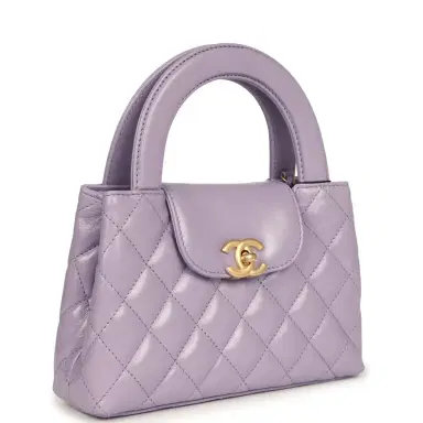 Chanel Chanel Small Kelly Shopper Light Purple Shiny Aged Calfskin Brushed Gold Hardware | Thumbnail 2 Chanel Chanel Small Kelly Shopper Light Purple Shiny Aged Calfskin Brushed Gold Hardware | Thumbnail 2