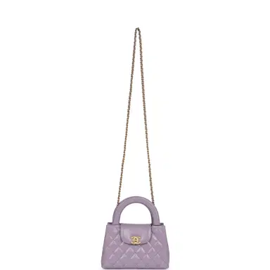 Chanel Chanel Small Kelly Shopper Light Purple Shiny Aged Calfskin Brushed Gold Hardware | Thumbnail 7 Chanel Chanel Small Kelly Shopper Light Purple Shiny Aged Calfskin Brushed Gold Hardware | Thumbnail 7