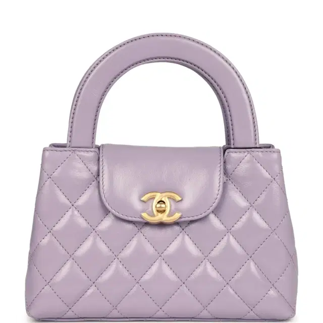 Chanel Small Kelly Shopper Light Purple Shiny Aged Calfskin Brushed Gold Hardware Chanel Small Kelly Shopper Light Purple Shiny Aged Calfskin Brushed Gold Hardware