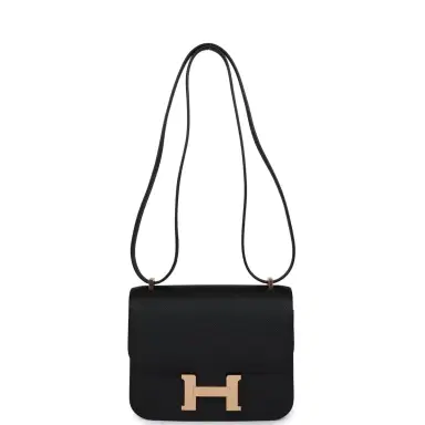 HERMÈS Hermes Constance 18 Black Epsom Rose Gold Hardware | Thumbnail 7 HERMÈS Hermes Constance 18 Black Epsom Rose Gold Hardware | Thumbnail 7