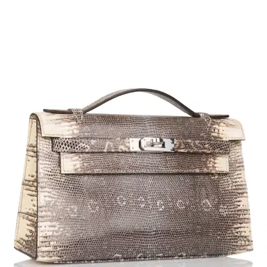 HERMÈS Hermes Ombre Lizard Mini Kelly Pochette Palladium Hardware | Thumbnail 2 HERMÈS Hermes Ombre Lizard Mini Kelly Pochette Palladium Hardware | Thumbnail 2