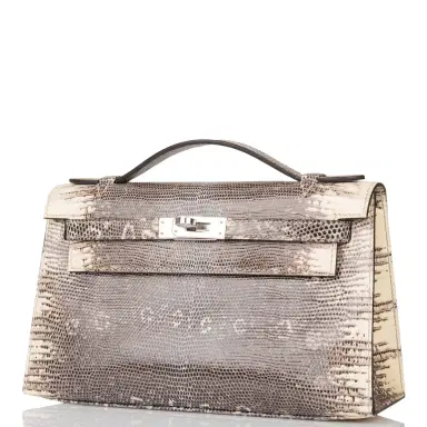 HERMÈS Hermes Ombre Lizard Mini Kelly Pochette Palladium Hardware | Thumbnail 8 HERMÈS Hermes Ombre Lizard Mini Kelly Pochette Palladium Hardware | Thumbnail 8