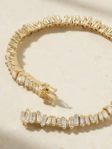 Suzanne Kalan 18-karat Gold Diamond Tennis Bracelet | Thumbnail 3 Suzanne Kalan 18-karat Gold Diamond Tennis Bracelet | Thumbnail 3