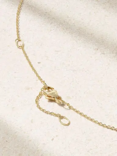 David Yurman Petite Elements 18-karat Gold, Rhodonite And Diamond Necklace | Thumbnail 3 David Yurman Petite Elements 18-karat Gold, Rhodonite And Diamond Necklace | Thumbnail 3