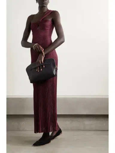 Gabriela Hearst Altura One-shoulder Cutout Ribbed Silk-jersey Maxi Dress | Thumbnail 2 Gabriela Hearst Altura One-shoulder Cutout Ribbed Silk-jersey Maxi Dress | Thumbnail 2