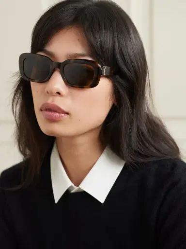 Saint Laurent Eyewear Square-frame Tortoiseshell Acetate Sunglasses | Thumbnail 2 Saint Laurent Eyewear Square-frame Tortoiseshell Acetate Sunglasses | Thumbnail 2