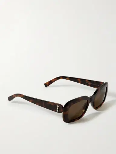 Saint Laurent Eyewear Square-frame Tortoiseshell Acetate Sunglasses | Thumbnail 3 Saint Laurent Eyewear Square-frame Tortoiseshell Acetate Sunglasses | Thumbnail 3