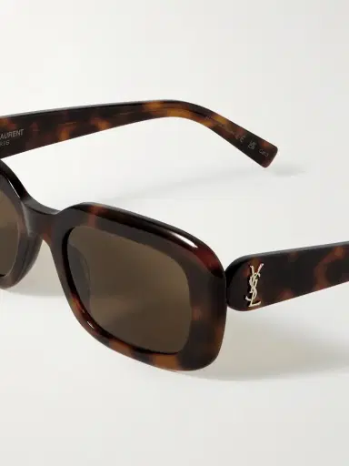 Saint Laurent Eyewear Square-frame Tortoiseshell Acetate Sunglasses | Thumbnail 4 Saint Laurent Eyewear Square-frame Tortoiseshell Acetate Sunglasses | Thumbnail 4