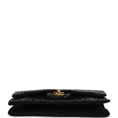 Chanel Vintage Chanel Small Flap Bag Black Sequin Gold Hardware | Thumbnail 6 Chanel Vintage Chanel Small Flap Bag Black Sequin Gold Hardware | Thumbnail 6