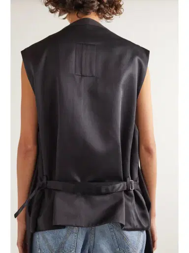 Bottega Veneta Cotton-blend Crepe Vest | Thumbnail 4 Bottega Veneta Cotton-blend Crepe Vest | Thumbnail 4