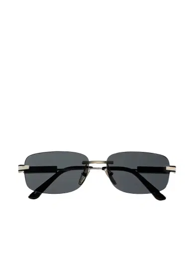 PRADA EYEWEAR Rimless Rectangle-frame Silver And Gold-tone And Acetate Sunglasses | Thumbnail 1 PRADA EYEWEAR Rimless Rectangle-frame Silver And Gold-tone And Acetate Sunglasses | Thumbnail 1