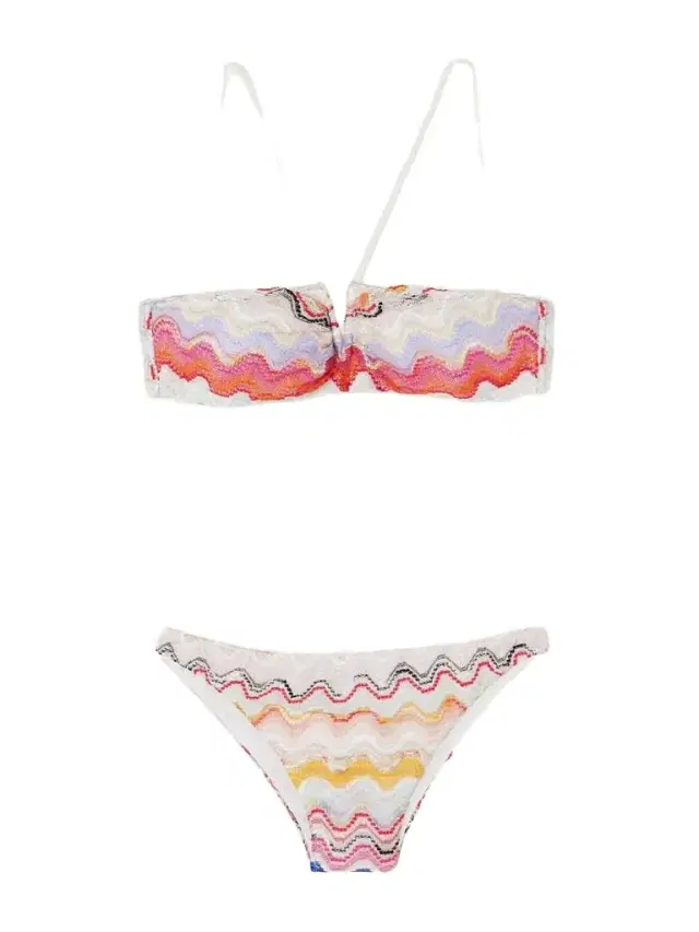 Mare Metallic Crochet-knit Triangle Halterneck Bikini