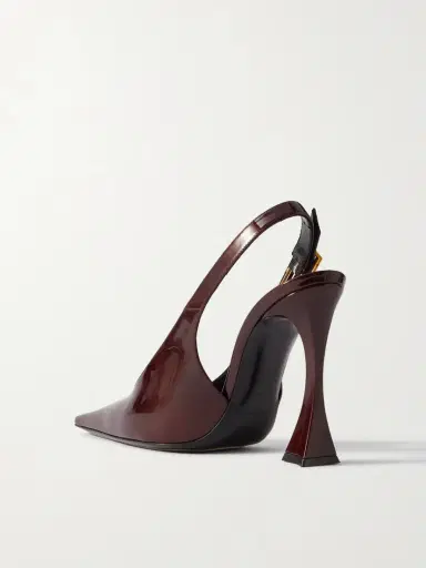 Saint Laurent Dune Patent-leather Slingback Pumps | Thumbnail 3 Saint Laurent Dune Patent-leather Slingback Pumps | Thumbnail 3