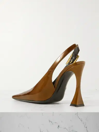 Saint Laurent Dune Patent-leather Slingback Pumps | Thumbnail 3 Saint Laurent Dune Patent-leather Slingback Pumps | Thumbnail 3