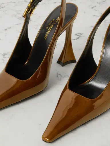 Saint Laurent Dune Patent-leather Slingback Pumps | Thumbnail 4 Saint Laurent Dune Patent-leather Slingback Pumps | Thumbnail 4