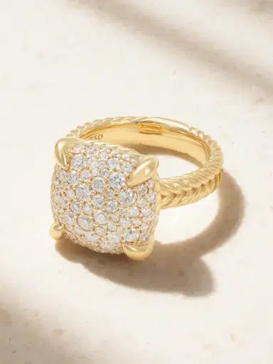 David Yurman Châtelaine 18-karat Gold Diamond Ring | Thumbnail 1 David Yurman Châtelaine 18-karat Gold Diamond Ring | Thumbnail 1