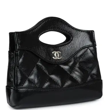 Chanel Chanel Micro 31 Shopper Black Shiny Lambskin Light Gold Hardware | Thumbnail 2 Chanel Chanel Micro 31 Shopper Black Shiny Lambskin Light Gold Hardware | Thumbnail 2