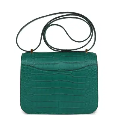 HERMÈS Hermes Constance 18 Malachite Matte Alligator Mississippiensis Gold Hardware | Thumbnail 5 HERMÈS Hermes Constance 18 Malachite Matte Alligator Mississippiensis Gold Hardware | Thumbnail 5