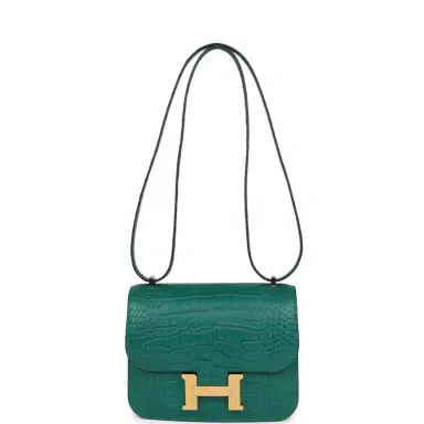 HERMÈS Hermes Constance 18 Malachite Matte Alligator Mississippiensis Gold Hardware | Thumbnail 7 HERMÈS Hermes Constance 18 Malachite Matte Alligator Mississippiensis Gold Hardware | Thumbnail 7