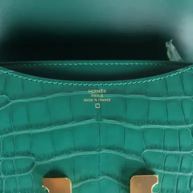 HERMÈS Hermes Constance 18 Malachite Matte Alligator Mississippiensis Gold Hardware | Thumbnail 8 HERMÈS Hermes Constance 18 Malachite Matte Alligator Mississippiensis Gold Hardware | Thumbnail 8