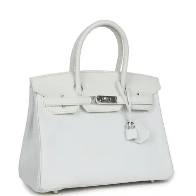 HERMÈS Pre-owned Hermes Birkin 30 White Epsom Palladium Hardware | Thumbnail 2 HERMÈS Pre-owned Hermes Birkin 30 White Epsom Palladium Hardware | Thumbnail 2