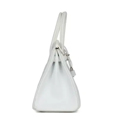 HERMÈS Pre-owned Hermes Birkin 30 White Epsom Palladium Hardware | Thumbnail 3 HERMÈS Pre-owned Hermes Birkin 30 White Epsom Palladium Hardware | Thumbnail 3