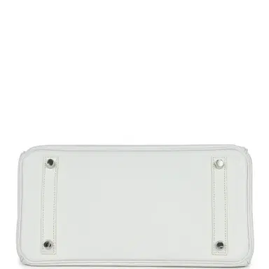 HERMÈS Pre-owned Hermes Birkin 30 White Epsom Palladium Hardware | Thumbnail 6 HERMÈS Pre-owned Hermes Birkin 30 White Epsom Palladium Hardware | Thumbnail 6