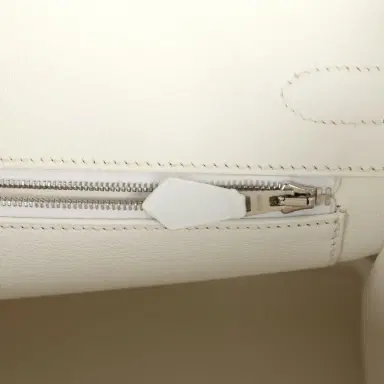 HERMÈS Pre-owned Hermes Birkin 30 White Epsom Palladium Hardware | Thumbnail 9 HERMÈS Pre-owned Hermes Birkin 30 White Epsom Palladium Hardware | Thumbnail 9