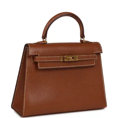 HERMÈS Vintage Hermes Micro Kelly 15 Sellier Gold Courchevel Gold Hardware | Thumbnail 2 HERMÈS Vintage Hermes Micro Kelly 15 Sellier Gold Courchevel Gold Hardware | Thumbnail 2