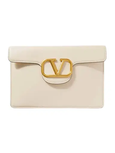 Valentino Garavani Locò Leather Clutch | Thumbnail 1 Valentino Garavani Locò Leather Clutch | Thumbnail 1