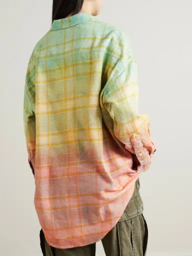 R13 Dégradé Checked Cotton-flannel Shirt | Thumbnail 4 R13 Dégradé Checked Cotton-flannel Shirt | Thumbnail 4