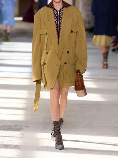 Dries Van Noten Belted Twill Jacket | Thumbnail 5 Dries Van Noten Belted Twill Jacket | Thumbnail 5