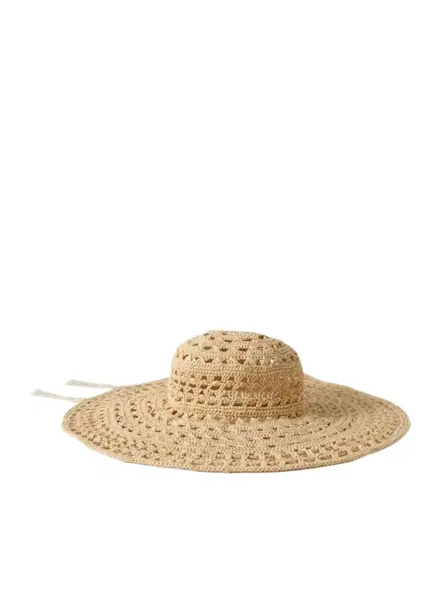 Grosgrain-tried Straw Sunhat