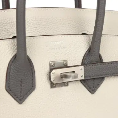 HERMÈS Hermes Special Order (HSS) Birkin 25 Beton and Etain Togo Brushed Palladium Hardware | Thumbnail 7 HERMÈS Hermes Special Order (HSS) Birkin 25 Beton and Etain Togo Brushed Palladium Hardware | Thumbnail 7