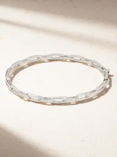 David Yurman Stax 18-karat White Gold Diamond Bracelet | Thumbnail 3 David Yurman Stax 18-karat White Gold Diamond Bracelet | Thumbnail 3