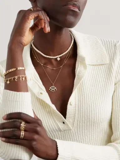 Sydney Evan 14-karat Gold Diamond Necklace | Thumbnail 5 Sydney Evan 14-karat Gold Diamond Necklace | Thumbnail 5