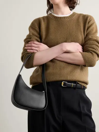 The Row Half Moon Leather Shoulder Bag | Thumbnail 2 The Row Half Moon Leather Shoulder Bag | Thumbnail 2