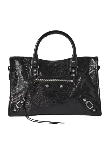 Balenciaga Le City Small Textured-leather Tote | Thumbnail 1 Balenciaga Le City Small Textured-leather Tote | Thumbnail 1
