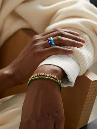 L’Atelier Nawbar The Chlorine 18-karat Gold, Enamel And Diamond Bracelet | Thumbnail 4 L’Atelier Nawbar The Chlorine 18-karat Gold, Enamel And Diamond Bracelet | Thumbnail 4
