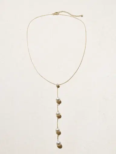 Mateo Drizzle 14-karat Gold, Diamond And Pearl Necklace | Thumbnail 4 Mateo Drizzle 14-karat Gold, Diamond And Pearl Necklace | Thumbnail 4