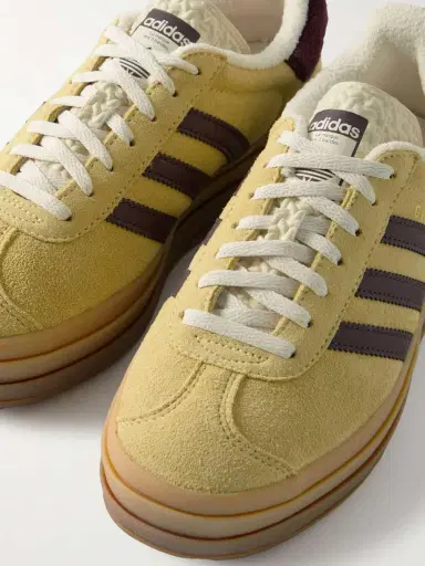 adidas Originals Gazelle Bold Leather-trimmed Suede Sneakers - UK 8.5 | Thumbnail 4 adidas Originals Gazelle Bold Leather-trimmed Suede Sneakers - UK 8.5 | Thumbnail 4