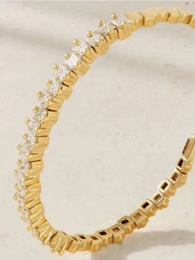 Suzanne Kalan 18-karat Gold Diamond Bangle | Thumbnail 4 Suzanne Kalan 18-karat Gold Diamond Bangle | Thumbnail 4