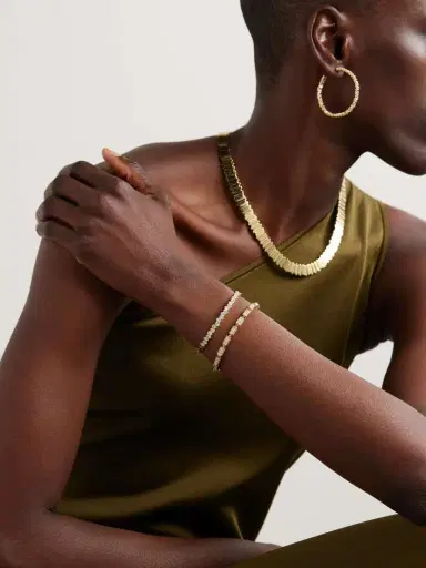 Suzanne Kalan 18-karat Gold Diamond Bangle | Thumbnail 5 Suzanne Kalan 18-karat Gold Diamond Bangle | Thumbnail 5