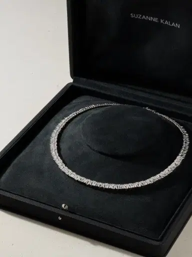 Suzanne Kalan 18-karat White Gold Diamond Tennis Necklace | Thumbnail 6 Suzanne Kalan 18-karat White Gold Diamond Tennis Necklace | Thumbnail 6