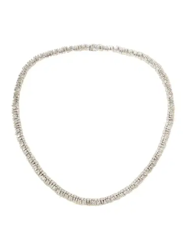 Suzanne Kalan 18-karat White Gold Diamond Tennis Necklace | Thumbnail 1 Suzanne Kalan 18-karat White Gold Diamond Tennis Necklace | Thumbnail 1