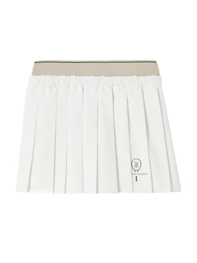 Embroidered Pleated Jersey Tennis Skirt
