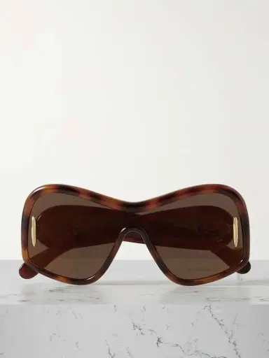 Loewe Anagram Oversized D-frame Tortoiseshell Acetate Sunglasses | Thumbnail 4 Loewe Anagram Oversized D-frame Tortoiseshell Acetate Sunglasses | Thumbnail 4